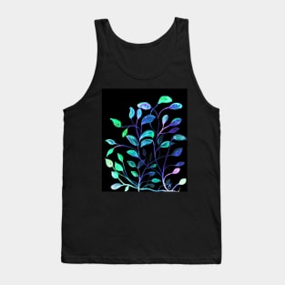 Do Not Go Into The Night, Red and Green Leaves Tank Top